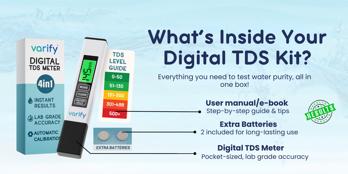 4-in-1 TDS Meter Digital Water Tester – Varify