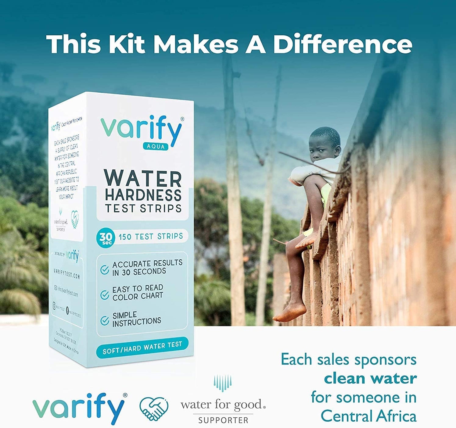 Water Hardness Test Kit 150 Strips at 0425ppm